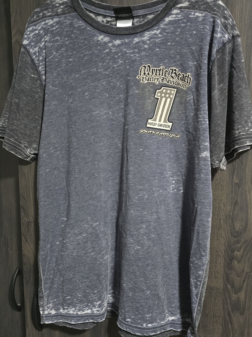 Harley-Davidson Washed Grey Short Sleeve Tee with Myrtle Beach Fall Rally